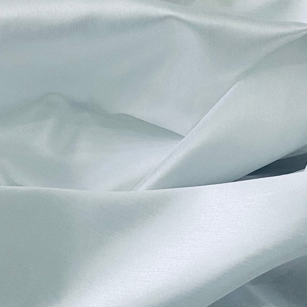 White Shantung Faux Silk Fabric 58'' PRICE PER METER
