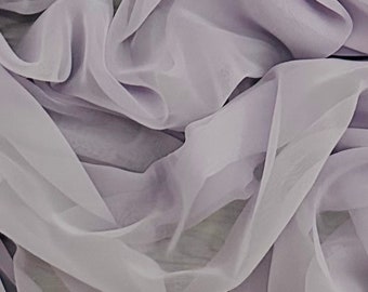 Light Lilac Crepe Georgette Fabric 58'' PRICE PER METER