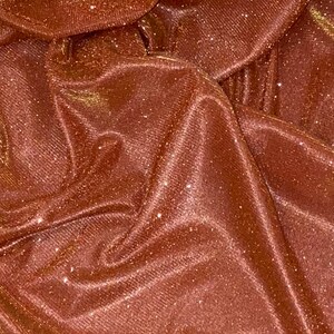 Orange Gold Glitter Lurex Fabric 58&#39;&#39; PRICE PER METER