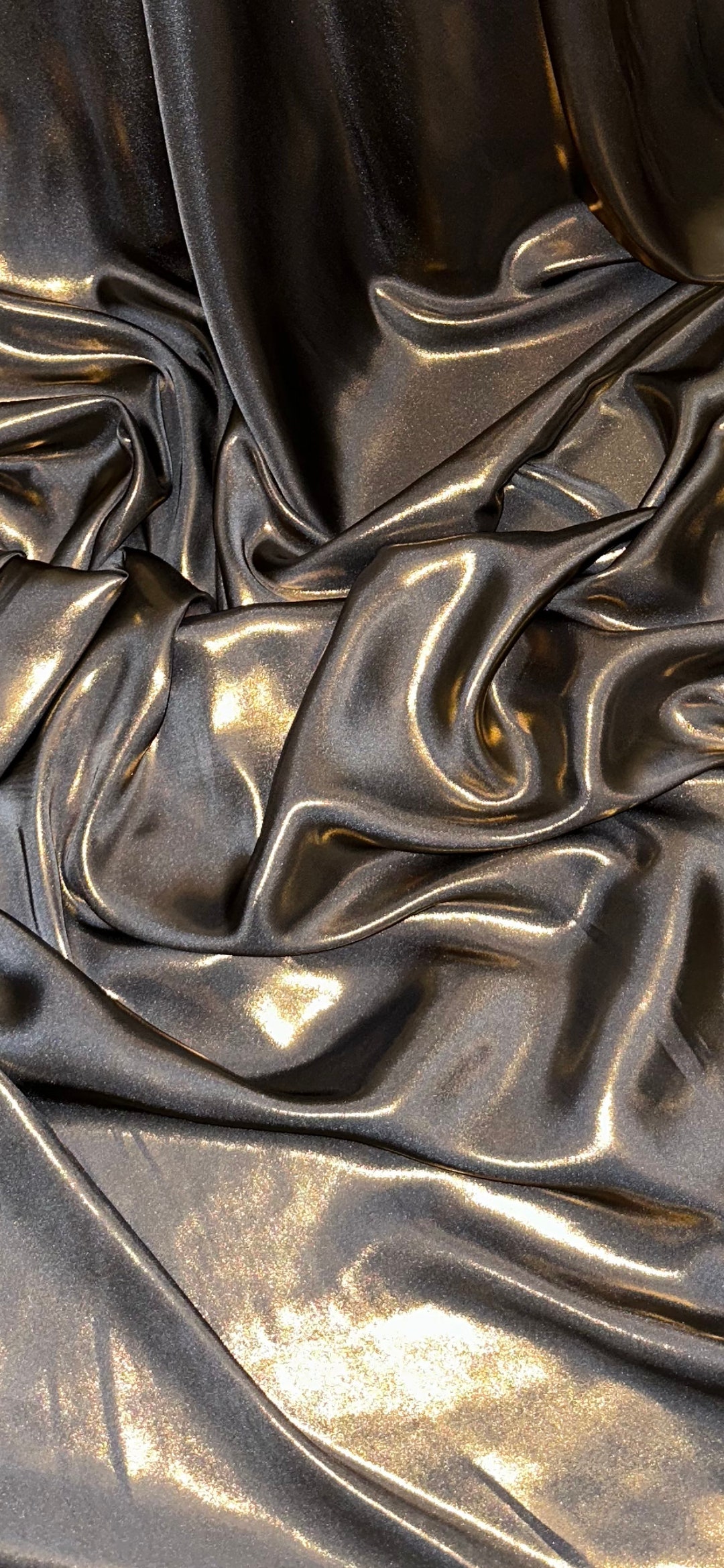 Grey Gold Shimmer Satin Fabric 58'' PRICE PER METER Etsy UK