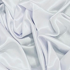 White Crepe Back Satin Fabric 58&#39;&#39; PRICE PER METER