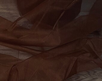 Copper Organza Fabric 58'' PRICE PER METER