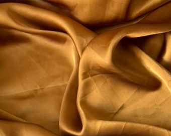 Copper Charmeuse Satin Fabric 58'' PRICE PER METER