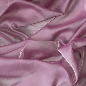Rose Pink Cationic Chiffon Fabric 58&#39;&#39; PRICE PER METER