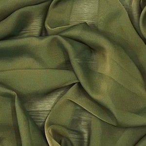 Emerald Green Cationic Chiffon Fabric 58'' PRICE PER METER