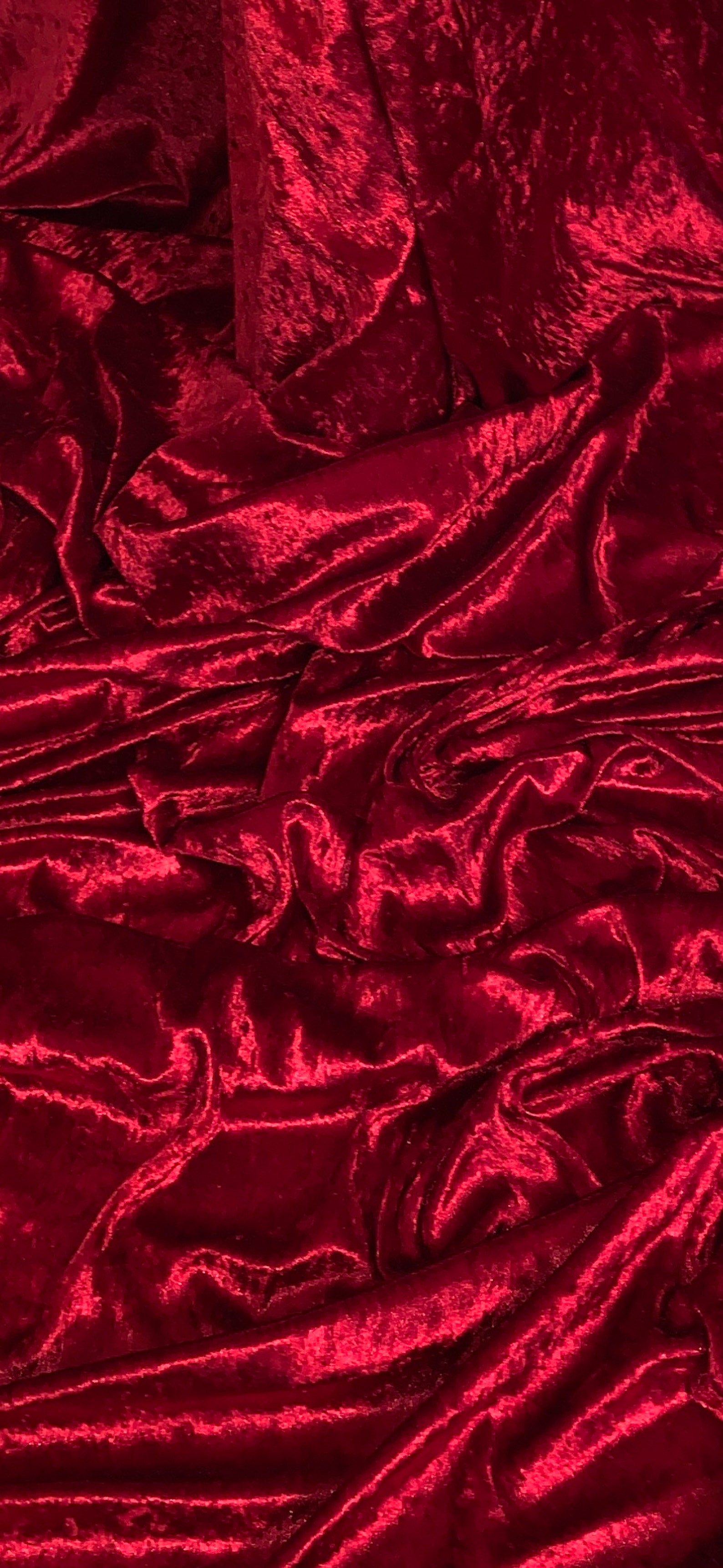 Red Crushed Velvet Fabric 58'' PRICE PER METER Etsy