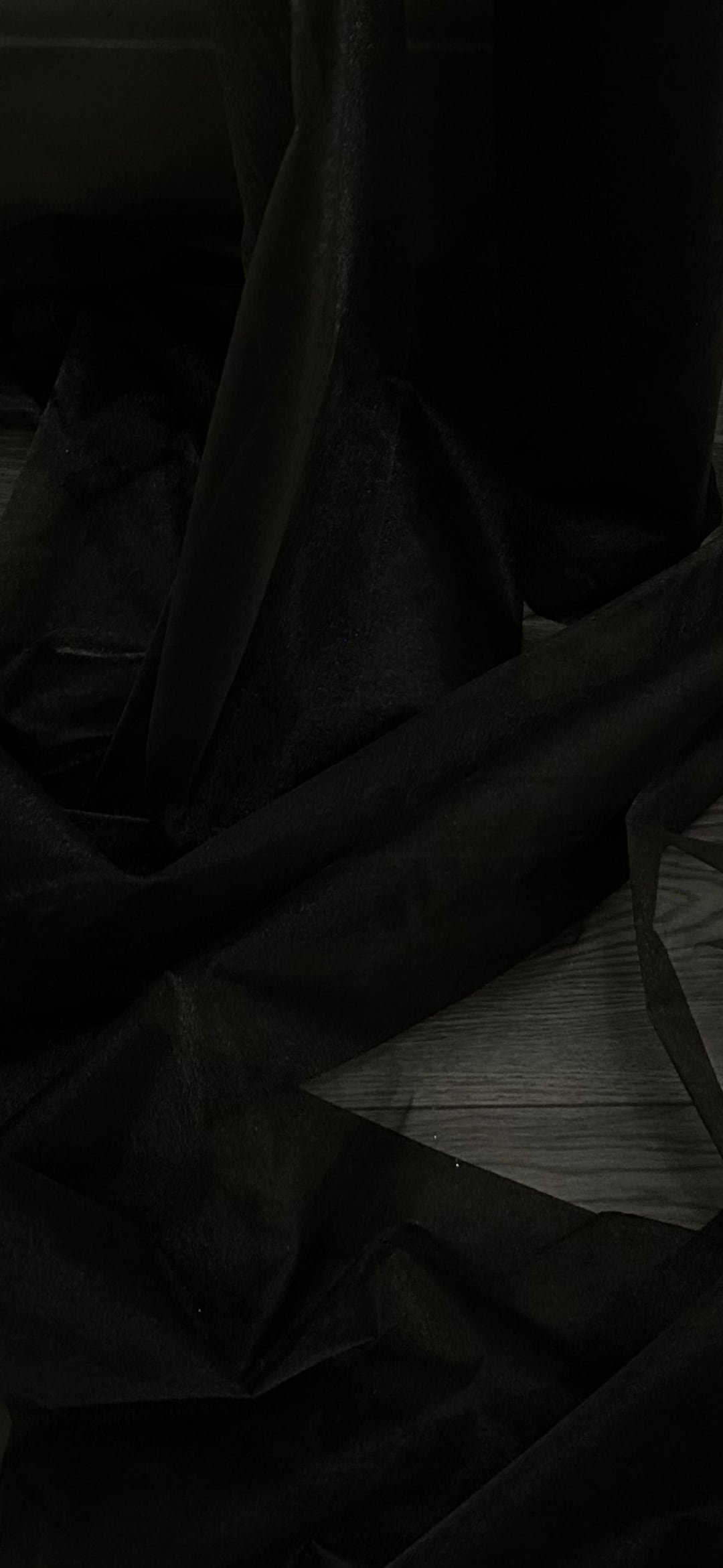 Black Metallic Organza Fabric