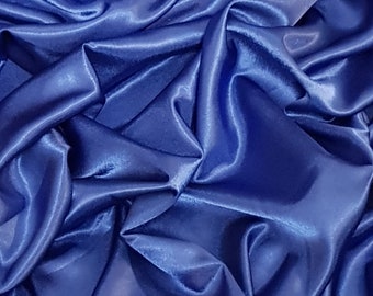 Royal Blue Crepe Back Satin Fabric 58'' PRICE PER METER