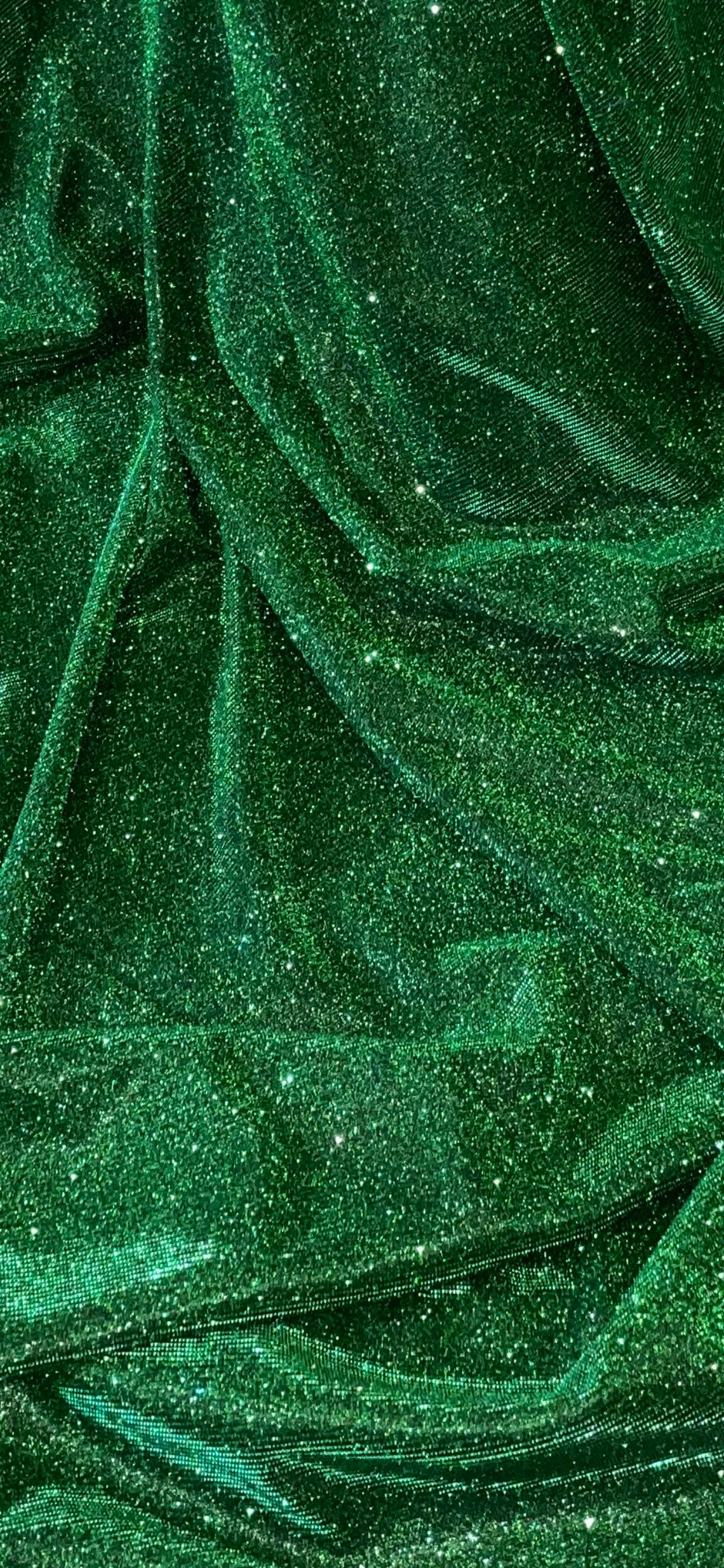 Emerald Green Glitter Lurex Fabric 58'' PRICE PER Etsy