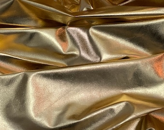 Tela Lamé con Lámina Dorada 45'' PRECIO POR METRO