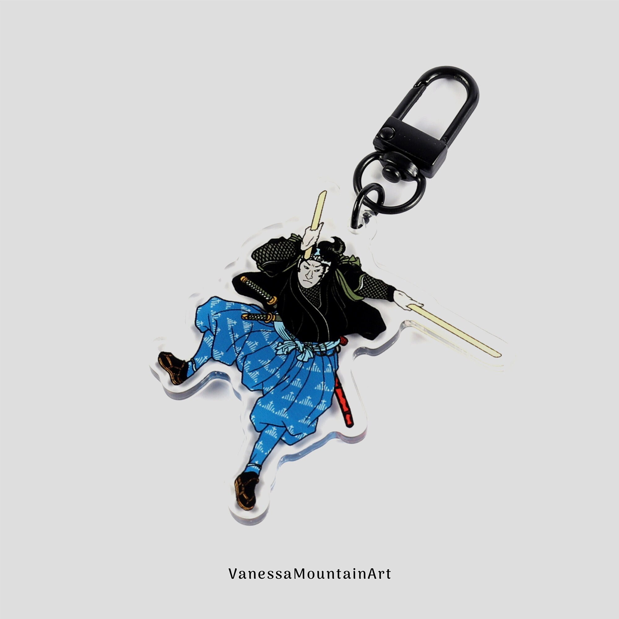 Miyamoto Musashi | Samurai | Acrylic Keyring - Etsy
