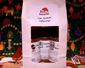 Mezclas de condimentos bajos en sodio de SeasonInn, mezclas de especias saludables para el corazón