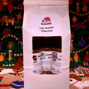 Low Sodium Seasoning Blends from SeasonInn, heart healthy spice mixtures