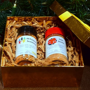 SeasonInn Holiday Foil & Ribbon Gift Set, seasoning spice collection