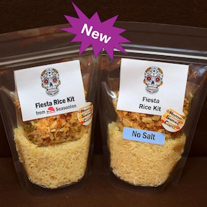 SeasonInn Fiesta Rice Kit, Pilaf Style Fajita Side Dish with Hickory Smoked Corn, easy to make for Southwest taco bar, Mexican burrito bowl