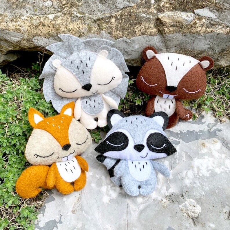 Felt Beaver pattern Beaver toy diy Baby beaver Beaver Etsy