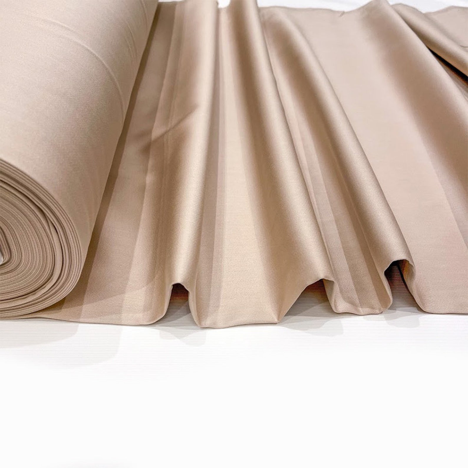 Cotton sateen cotton fabric cotton satin fabric plain Etsy