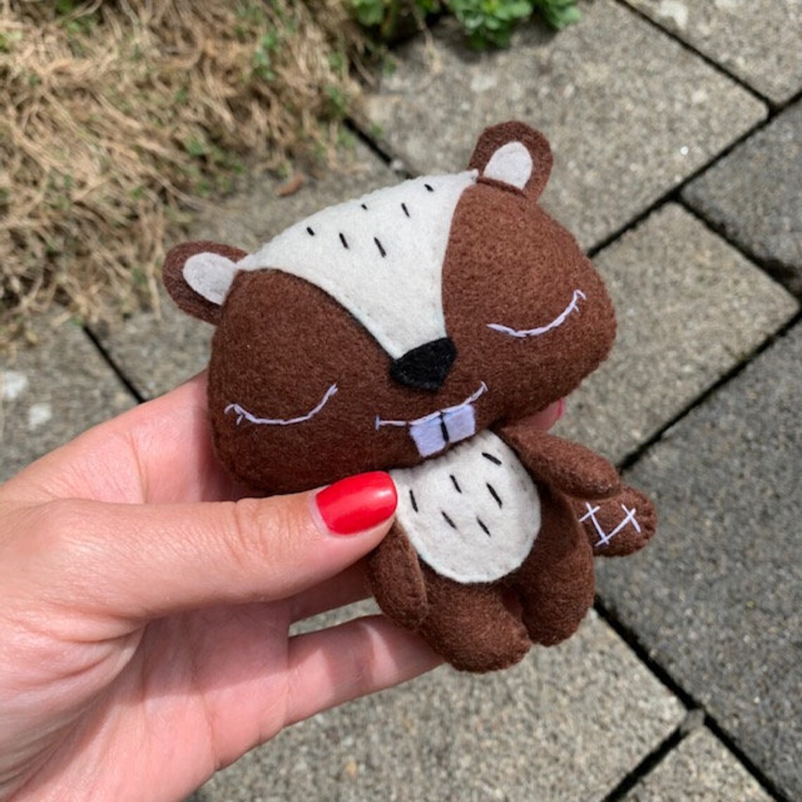 Felt Beaver Pattern Beaver Toy Diy Baby Beaver Beaver Etsy