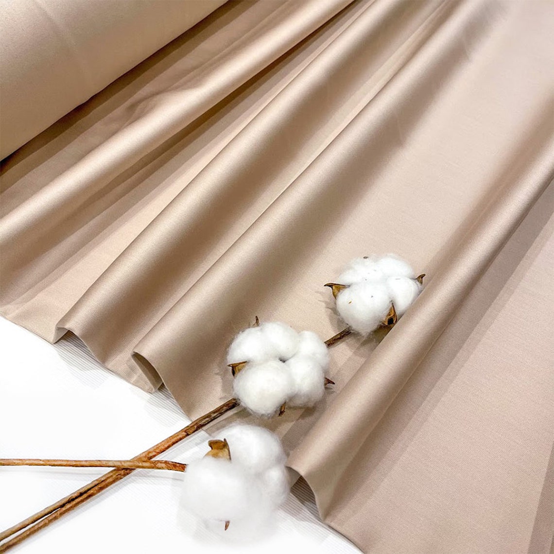 Cotton sateen fabric for sale