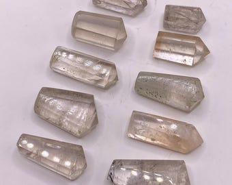 10 Pieces Natural Quartz Points Polished crystals /Jewellery/Gemstone