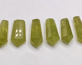 6 Pieces Garnet Points Polished crystals /Jewellery/Gemstone Points