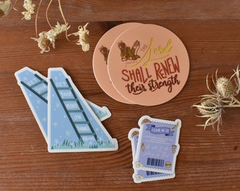 Waterproof Christian Stickers: Bible Verse Decals