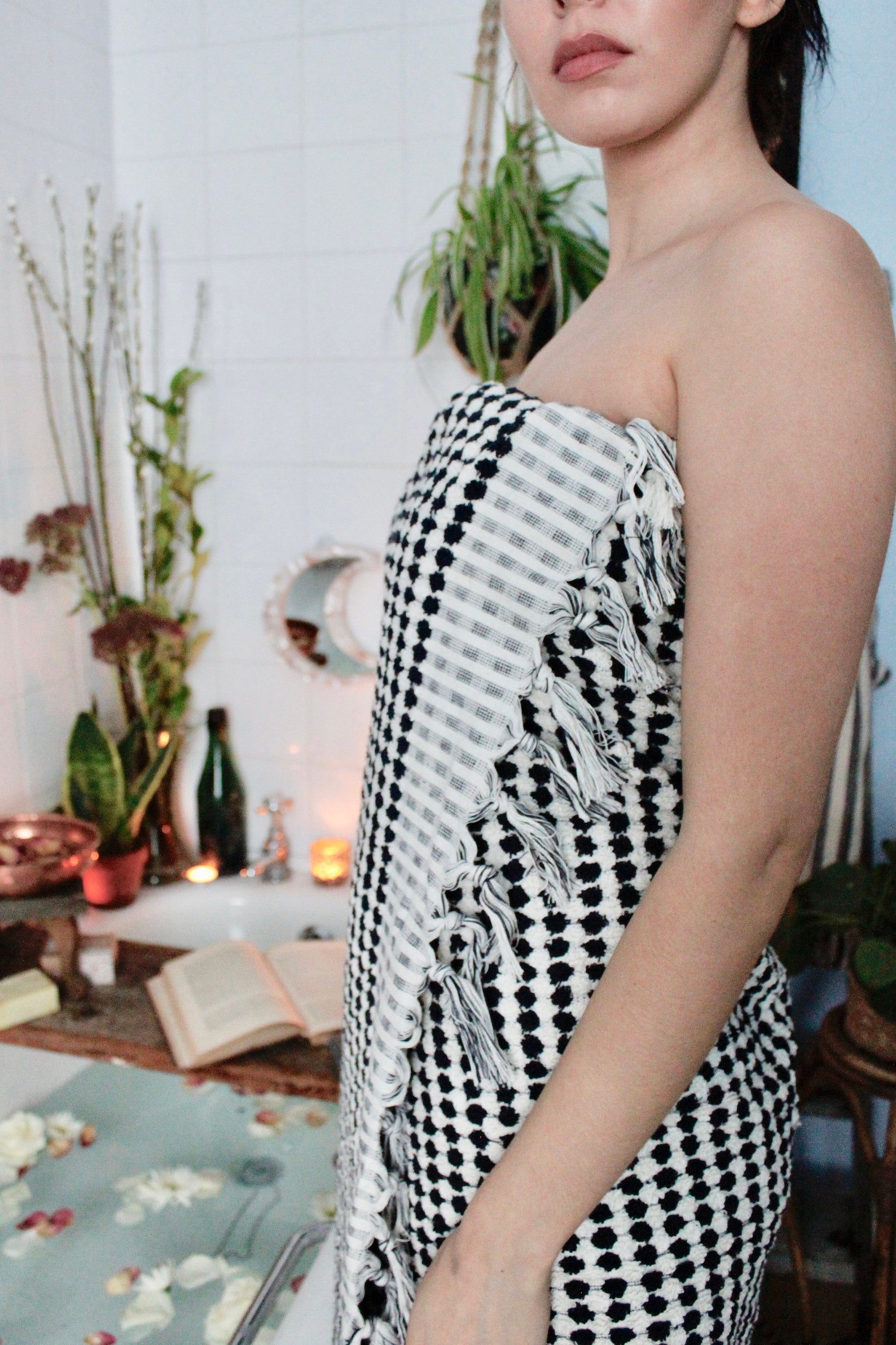 Monochrome Bath Towel Turkish Towel Cotton Towel Hand - Etsy