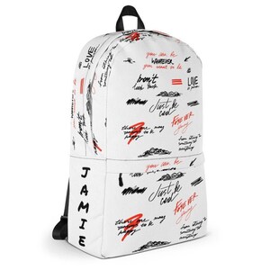 Sac à dos personnalisé avec impression inspirée, fournitures de rentrée scolaire personnalisées