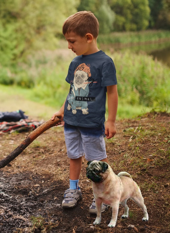 The Pug is My Totem Animal Youth Short Sleeve T-shirt Back to - Etsy The Pug is My Totem Animal Youth Short Sleeve T-shirt Back to - Etsy