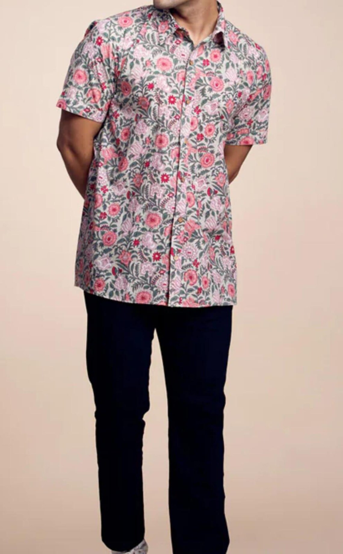 Multi Block Print Front Open Shirt main image 0