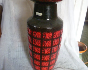 Pop Art 50-60 Scheurich Europ Line1Grand Vase Prisma Era50s unusual vase form no.261-42