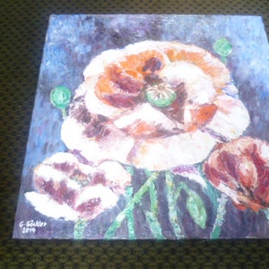 Gisela Göckler Pforzheim artist of the XX &quot;Poppies in the Field&quot; Training with Karl Abt and Albert Fessler