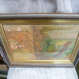 Visioenen van een ouder wordende god &quot;Olieverfschilderij in de stijl van het surrealistisch impressionisme E Nolde