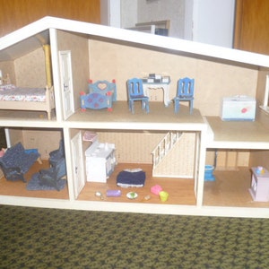 Lundby Sweden 1960s Vintage Dollhouse Mid-Century Modern Designer Hanse Denmark Brio BODO HENNIG TWO Stories Danish Modernism