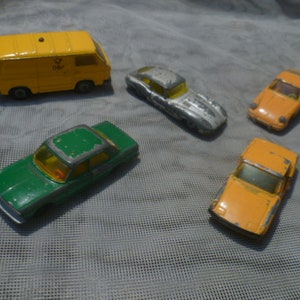 5Siku 1/66SetArzt Audi100 SL V308,Jaguar E V294Tür ohne Kostenlose ,Porsche 911V234,VW914-6 Porsche V312,VW Transporter DP1331 Versand 5Eu