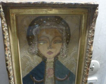 Alfred Earl &quot;Al&quot; Hansen 1927 New York 1995 Cologne  Early work signed Hansen dated 1956 &quot; Venus fabric collage &quot;