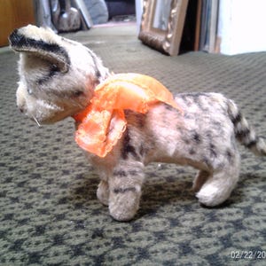 ビンテージ　シュタイフ　Tabby　キャット　猫　ちょっと訳あり 送料無料 シュタイフ Cat Tabby 10cm タビーキャット/ねこ/猫/ネコ