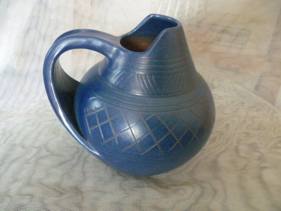 Wilko Korntheuer Studio Ceramic Steel Blue Scratch Decor Etsy Uk