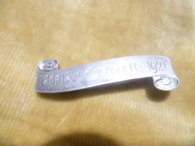 Broche Feuilles En Argent 800 Signée Heinrich Karl Pforzheim - Réf. Z758, Occasion