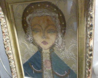 SENSACIÓN MUNDIAL: Collage de tela “Venus” de Al Hansen 1956: una obra temprana digna de un museo de la vanguardia estadounidense, fase temprana de Nueva York, período anterior a Fluxus.