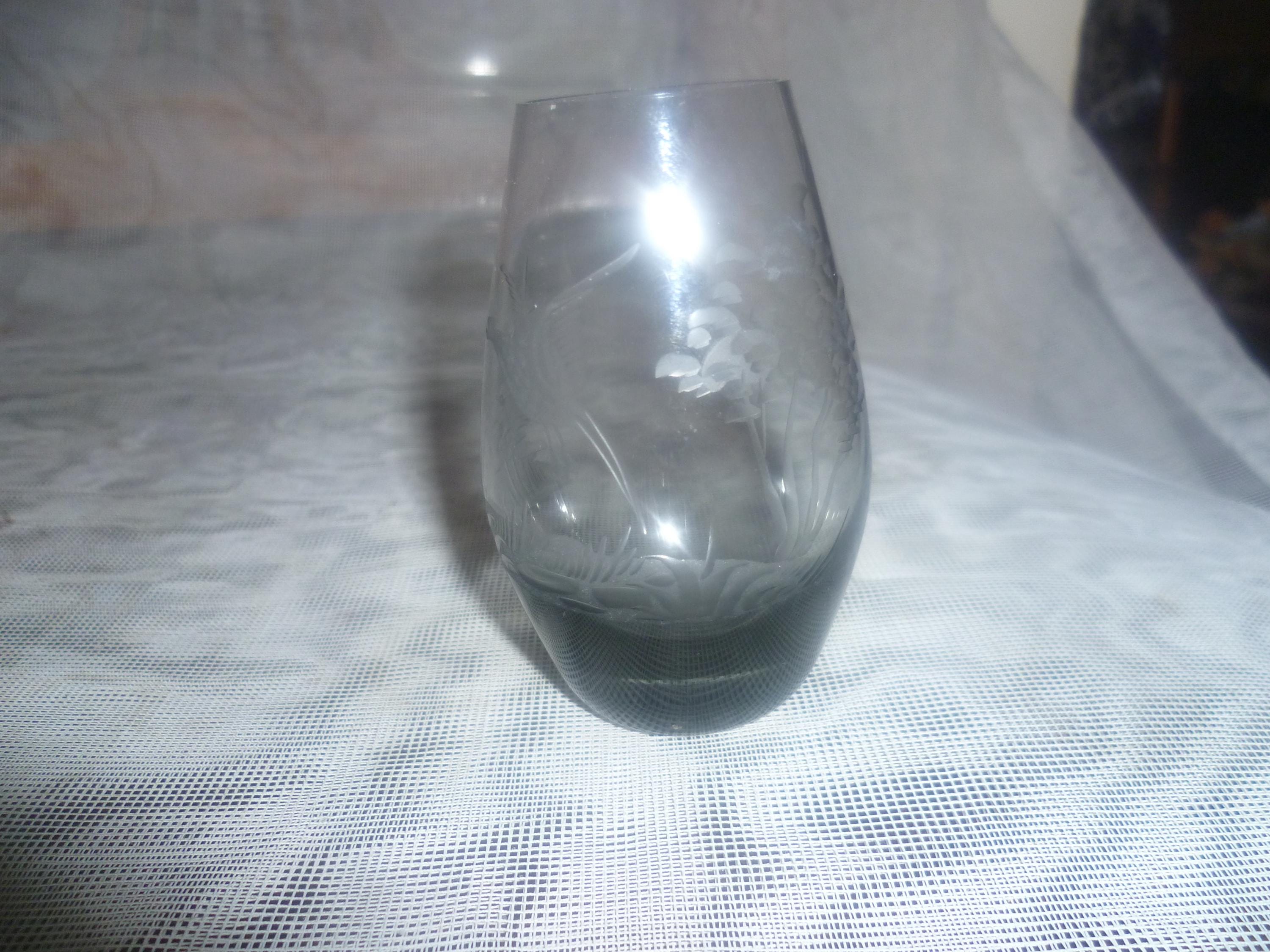 Small Vase WMF / Wilhelm Wagenfeld 1950s WVZ 8.5 Cm Cut Small Vase WMF / Wilhelm Wagenfeld 1950s WVZ 8.5 Cm Cut