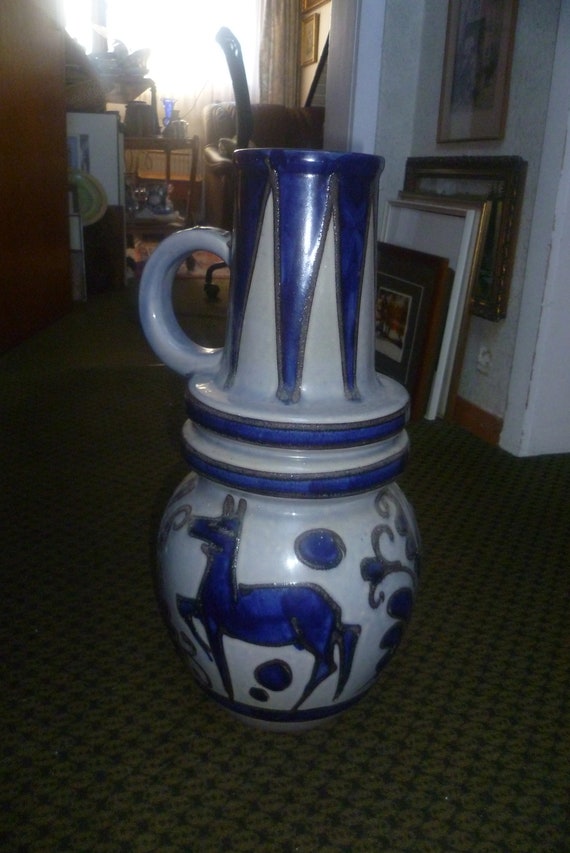 【特大】 Fat Lava Scheurich 495-48 Modernity A. Seide Fat Lava Scheurich Hirschdekor XXL Vase
