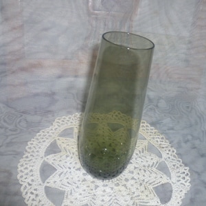 Bauhaus Industrial Design Wilhelm Wagenfeld Smoked Glass Vase 1950s