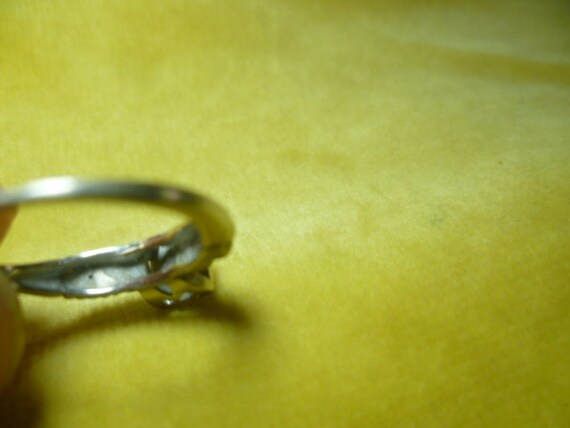 Art Nouveau brilliant ring white gold 585 around … - image 7