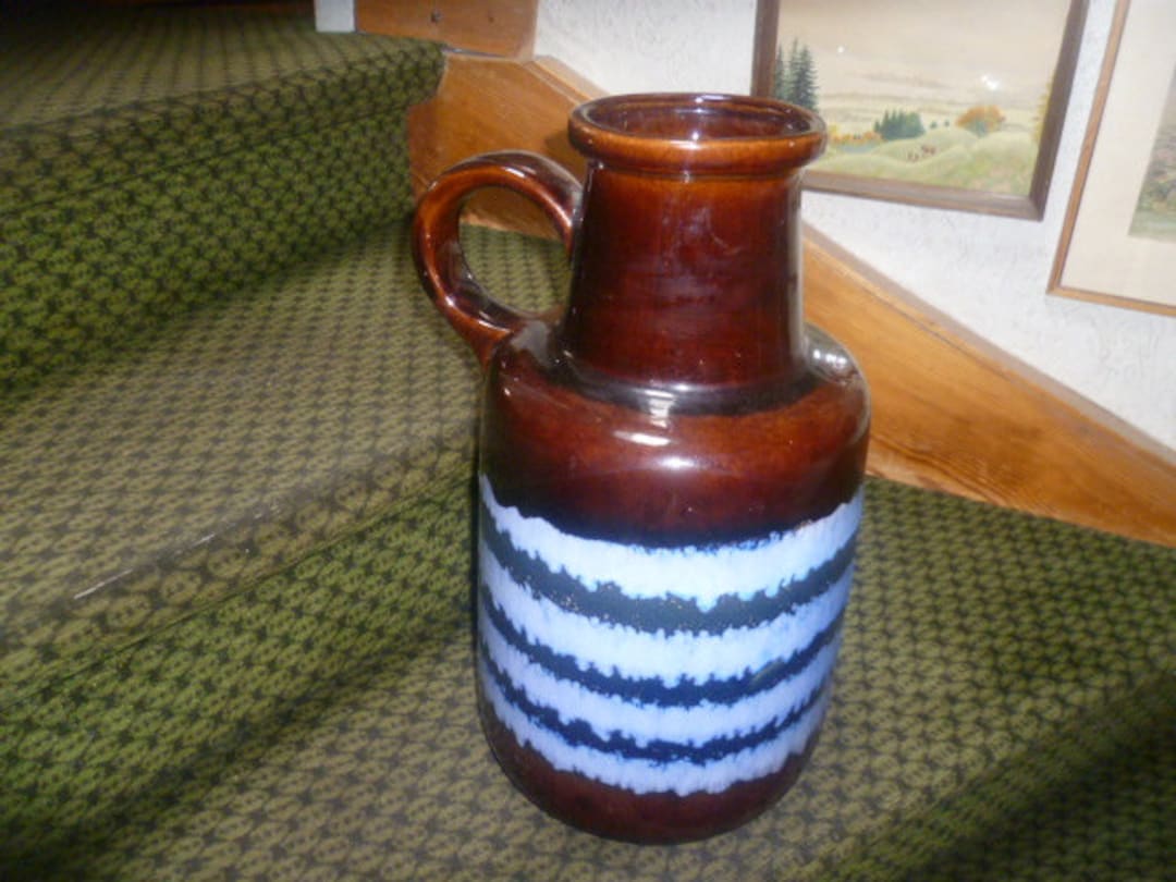 Fat Lava Scheurich Fabiola Vintage 1960-70 No. 408-40 Glaze Mocha