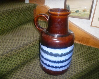 Fat Lava Scheurich Fabiola Vintage 1960-70 No. 408-40 Glaze Mocha