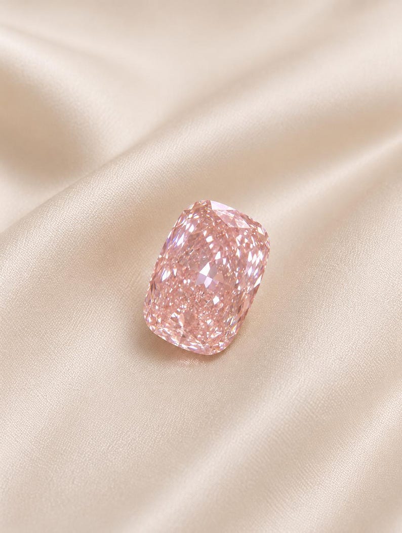 Diamond Ring Making Process Rare Pink Cushion Diamond VVS1 Certified Loose Gemstone, AAA+ Top ...