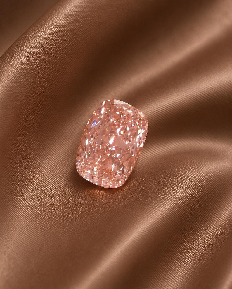 Diamond Ring Making Process Rare Pink Cushion Diamond VVS1 Certified Loose Gemstone, AAA+ Top ...