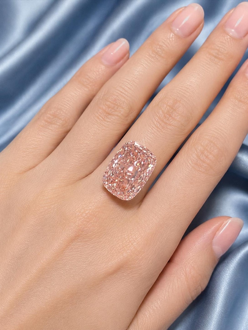 Diamond Ring Making Process Rare Pink Cushion Diamond VVS1 Certified Loose Gemstone, AAA+ Top ...
