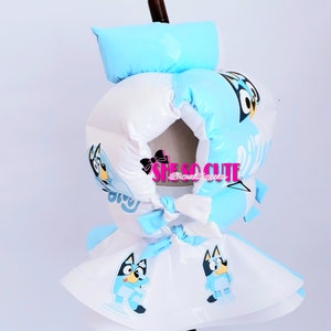Bluey Puffer Set, ANY THEME, Any Color, Bluey Party Theme, Custom Birthday Outfit, Puffer Vest, Double Flare Skirt